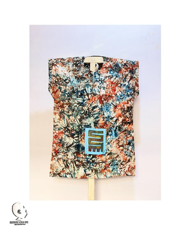 19 BoboTrends short-Arm With Adinkra Painting Unisex Wear. - Image 1