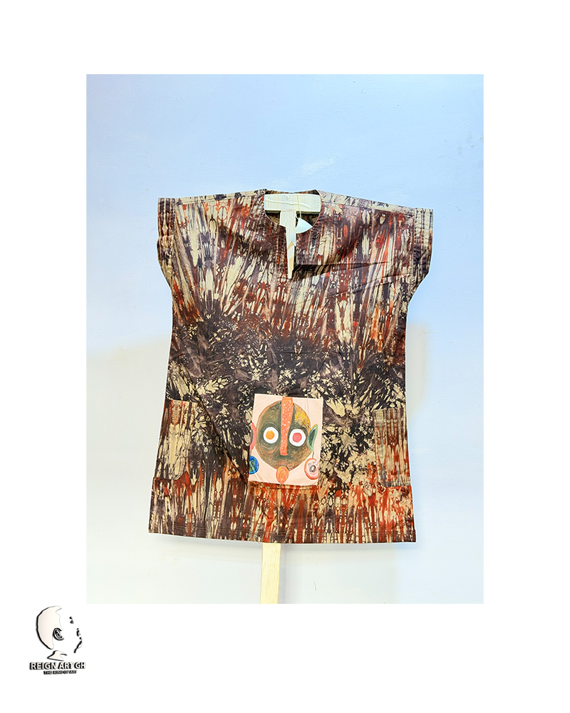 21 BoboTrends short-Arm With African Mask Painting Unisex Wear. - Image 1