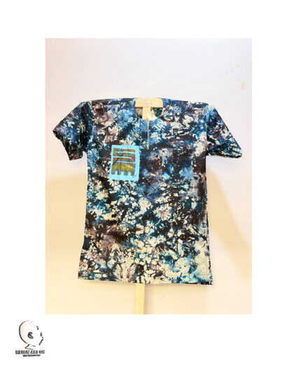 BOBOTRENDS SHORT SLEEVE WITH PAINTED ADINKRA SYMBOL
